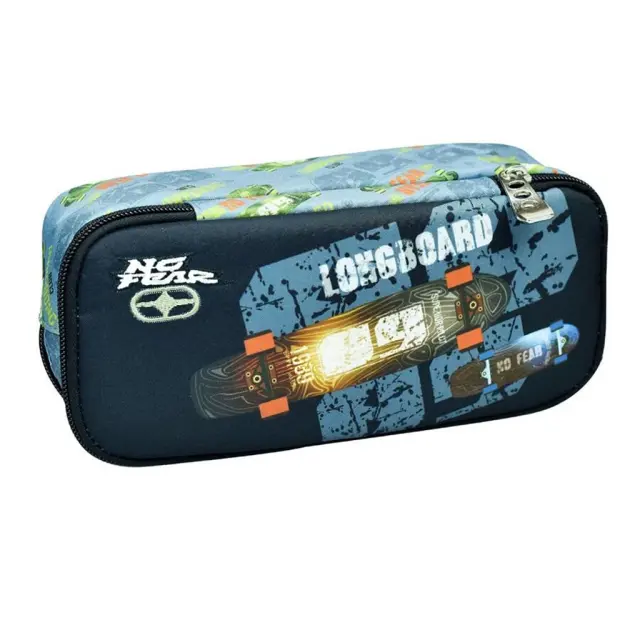 Κασετίνα Βαρελάκι BMU Οβάλ No Fear Longboard / 348-27141 (No Fear)
