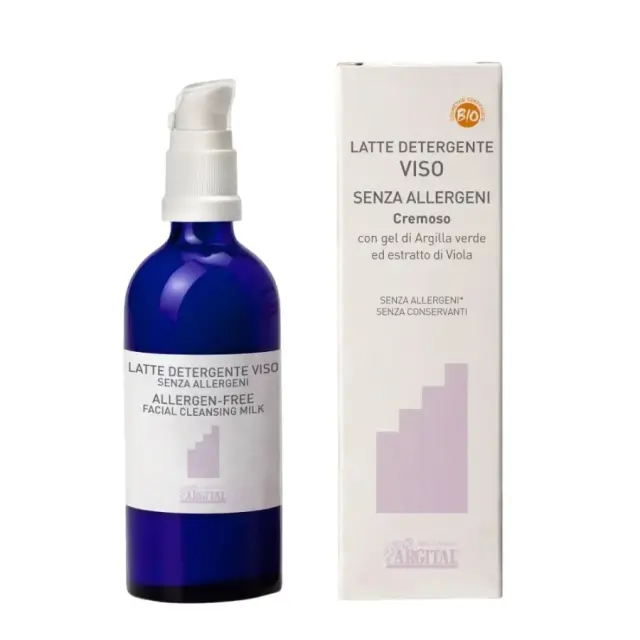 ARGITAL Allergen Free Cleansing Milk - Φυσικό Υποαλλεργικό Γαλάκτωμα Καθαρισμού Προσώπου, 100ml