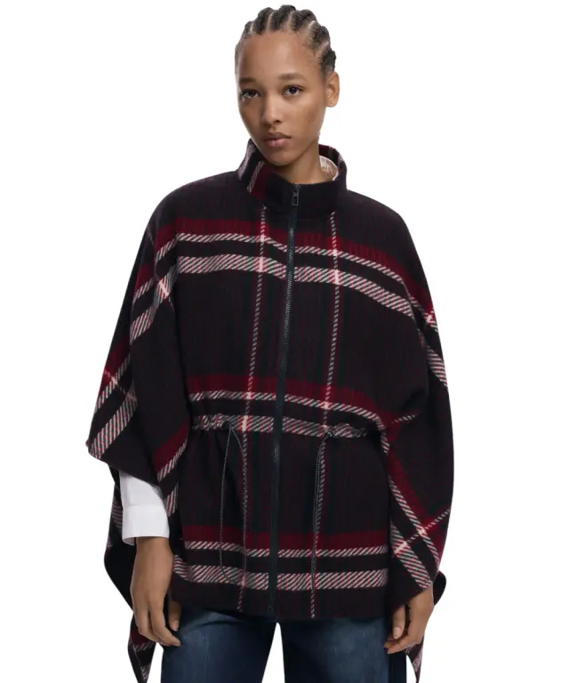 Desigual - Γυναικείο Πόντσο Regular Fit 25WAIA11-2000 Μαύρο - OneSize
