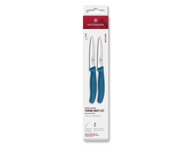 Σετ Μαχαίρια Γενικής Χρήσης Victorinox Swiss Classic με μήκος λεπίδας 10cm - Blue - 2 τεμάχια6.7792.2C1 2