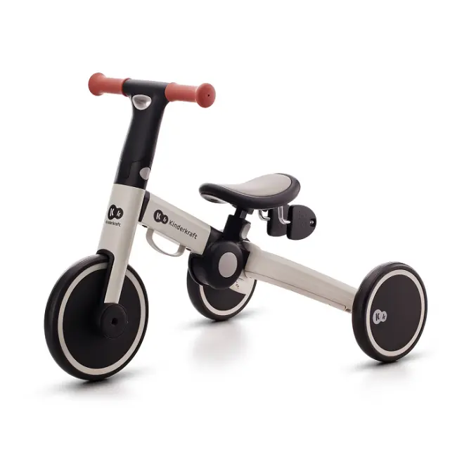 Kinderkraft 4Trike Τρίκυκλο και Ποδήλατο Ισορροπίας 3 σε 1 Grey 12+ Μηνών 2