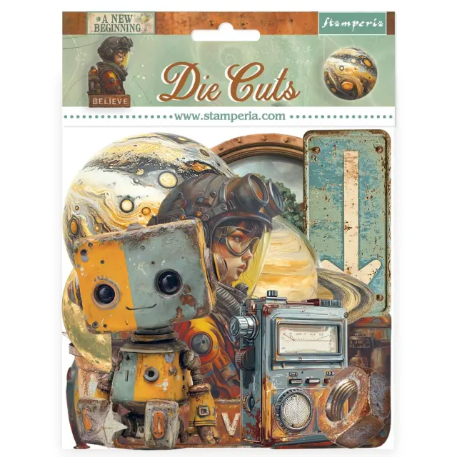 Die Cuts Stamperia, A new Beginning