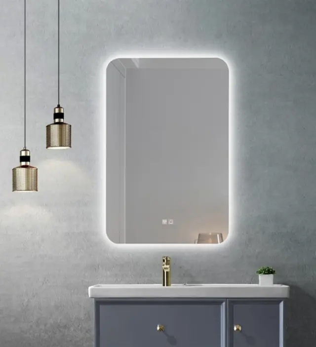 ΚΑΘΡΕΦΤΗΣ ΜΠΑΝΙΟΥ LED ΑΦΗΣ MIRRORLUX EOS S-4533V ΟΡΘΟΓΩΝΙΟΣ 800Χ600MM
