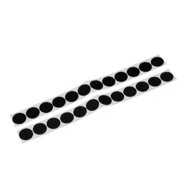 Velcro Fastener Αυτοκόλλητο Σκρατς - Μαύρο 20mm - 12τεμ