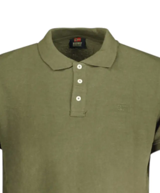 Norway Nautical School - Ανδρικό T-shirt Κοντομάνικο Polo 848864-MILITY Πράσινο Σκούρο - M 3