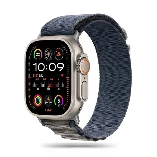 Tech-Protect Nylon Pro Strap Apple Watch 4 / 5 / 6 / 7 / 8 / 9 / SE / Ultra 1 / 2 42/44/45/49mm Blue-Gray