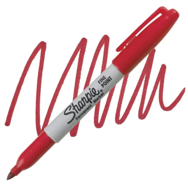 Μαρκαδόρος Sharpie Fine Permanent 0.9mm - Κόκκινο