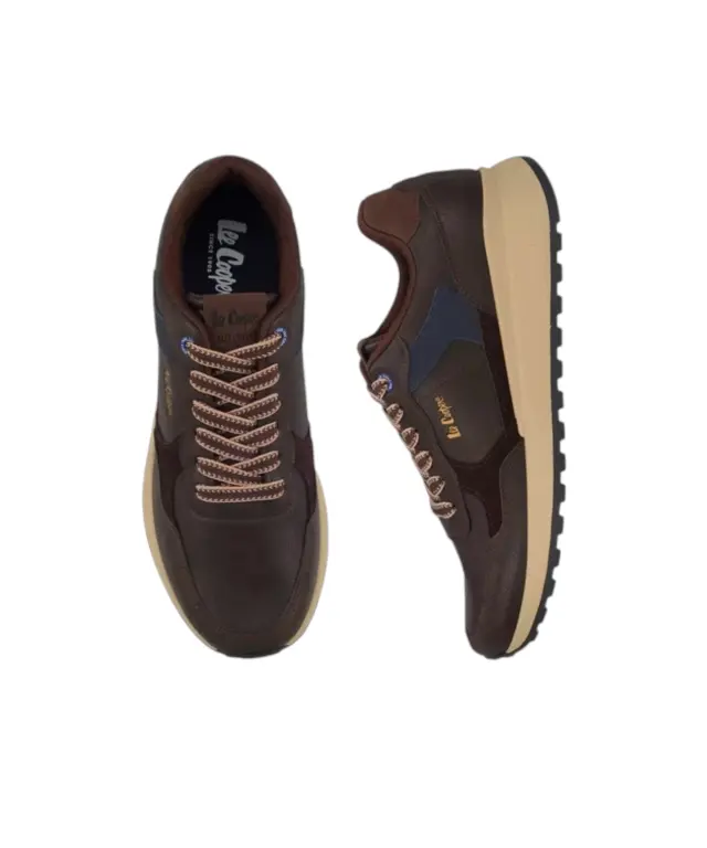 Lee Cooper - Ανδρικά Sneakers Liverpool LCM628110-0080 Καφέ - 42 2
