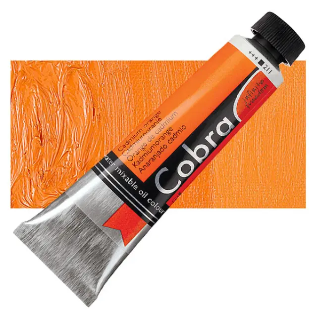 Λάδι Νερού Talens Cobra - 211 Cadmium Orange - 40ml