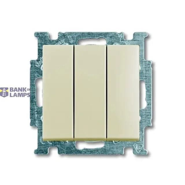 Switch Basic 55 3-gang 1-way ivory