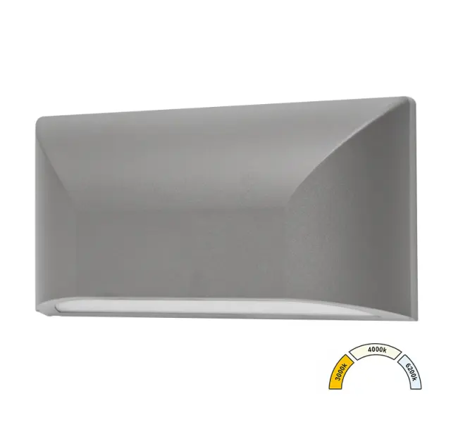 LED ΦΩΤΙΣΤΙΚΟ PC ΕΠΙΤ.ΟΒΑΛ ΜΟΝΗΣ ΚΑΤΕΥΘ.6W CCT IP65 ΓΚΡΙ