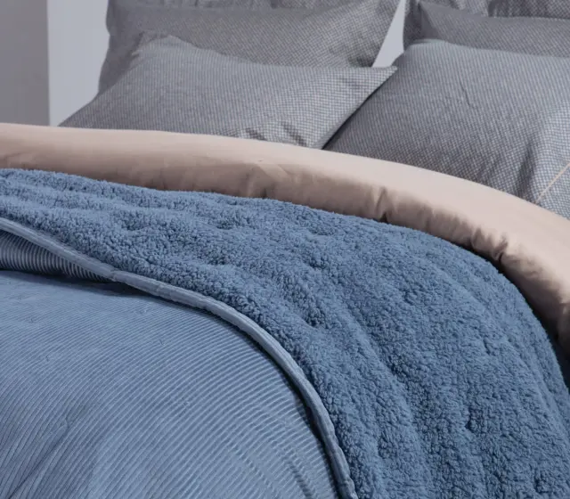 ΚΟΥΒΕΡΛΙ KING SIZE NEW KOTLER 270X280 NEF-NEF HOMEWARE DENIM 2