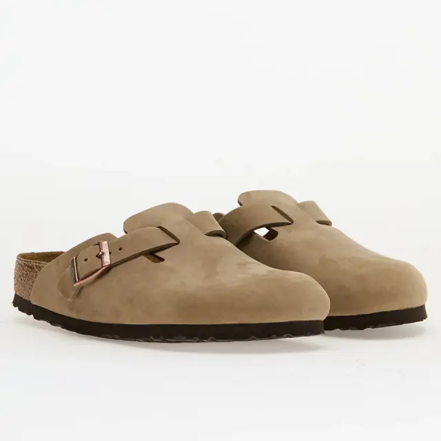 Ανατομικά Δερμάτινα Σαμπό Birkenstock Boston 0960811 Tobacco Regular Fit Πούρο - 40 3