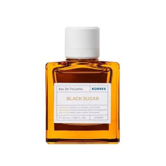 Korres Black Sugar Eau de Toilette Ξυλώδες Λουλουδένιο Γυναικείο Άρωμα, 50ml