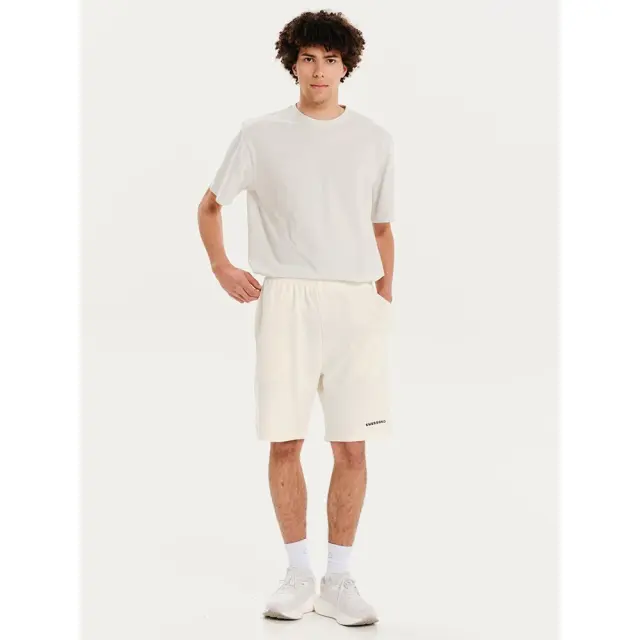 Emerson Men's Sweat Short (251.EM26.33-OFF WHITE) - Λευκό 2