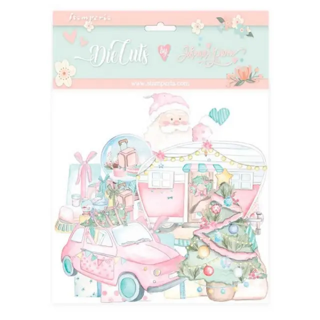 Διακοσμητικά Die Cuts Stamperia - Christmas Rose