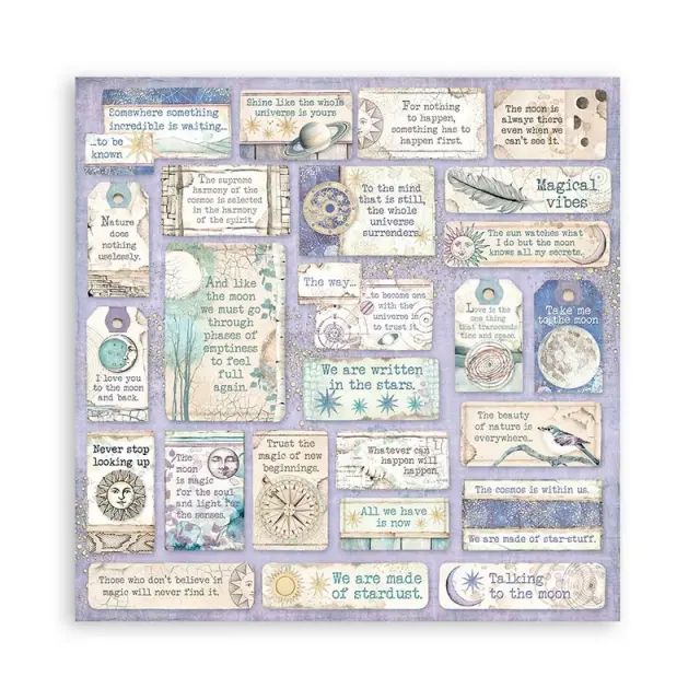 Χαρτιά scrapbooking Stamperia 10τεμ, 30.5x30.5cm, Cosmos Infinity 2