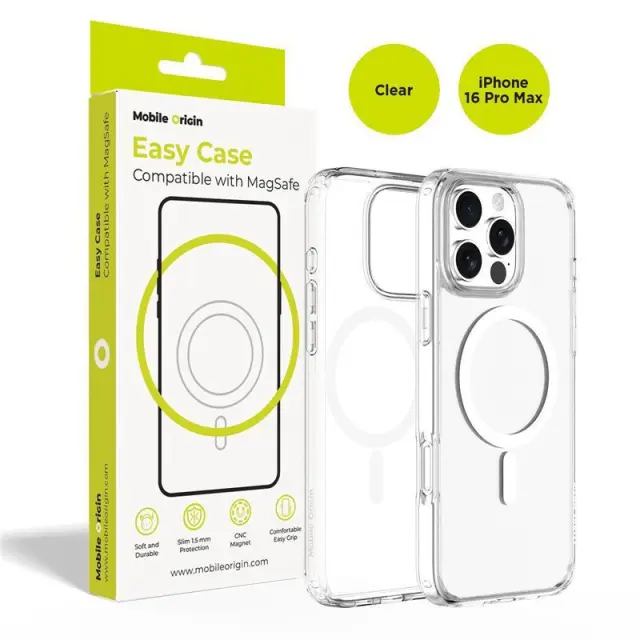 Mobile Origin Hybrid MagSafe Case, clear - iPhone 16 Pro Max