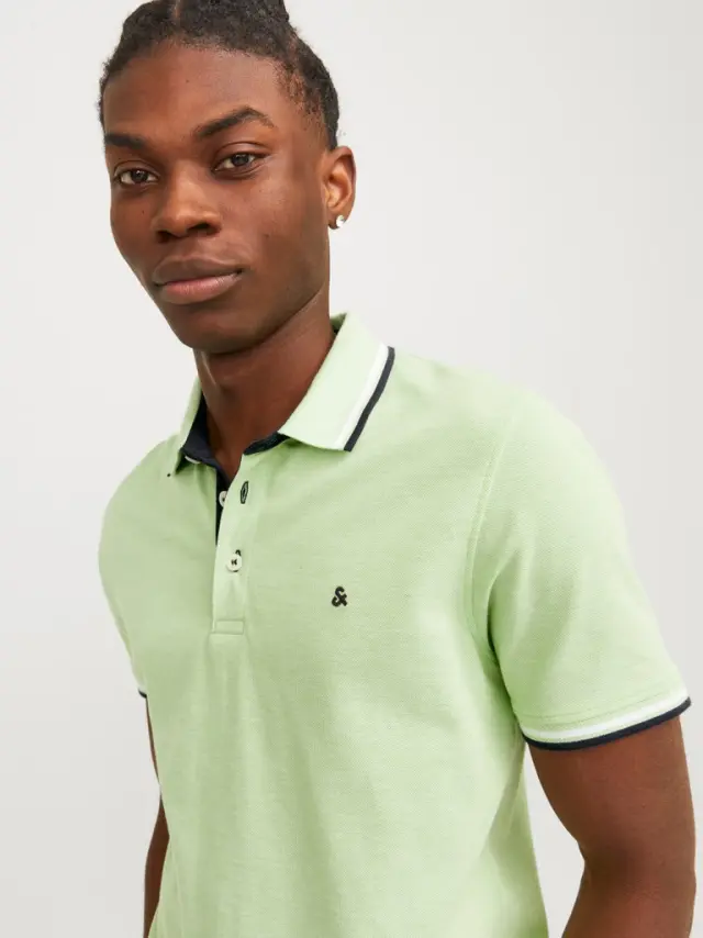 JJEPAULOS POLO SS NOOS Wild Lime 3