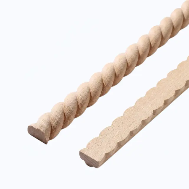 Ξυλόγλυπτη τρέσα από ατόφιο ξύλο, 1.1x0.5x50cm, DHW-006