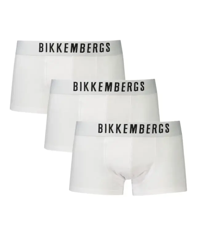 Bikkembergs - Ανδρικά Μποξεράκια 3Pack BKK1UTR10TR-WHITE Λευκό