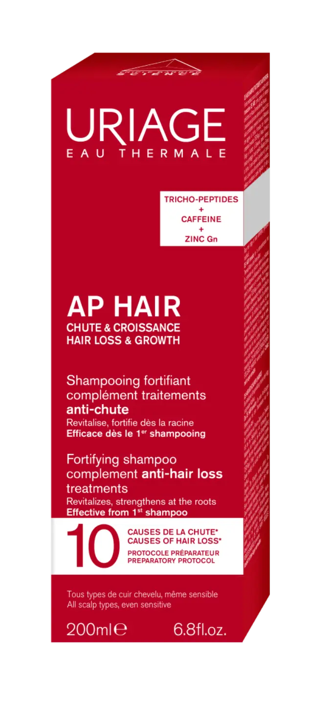 Uriage AP HAIR- Ενισχυτικό σαμπουάν συμπλήρωμα θεραπειών κατά της τριχόπτωσης 200ml 2