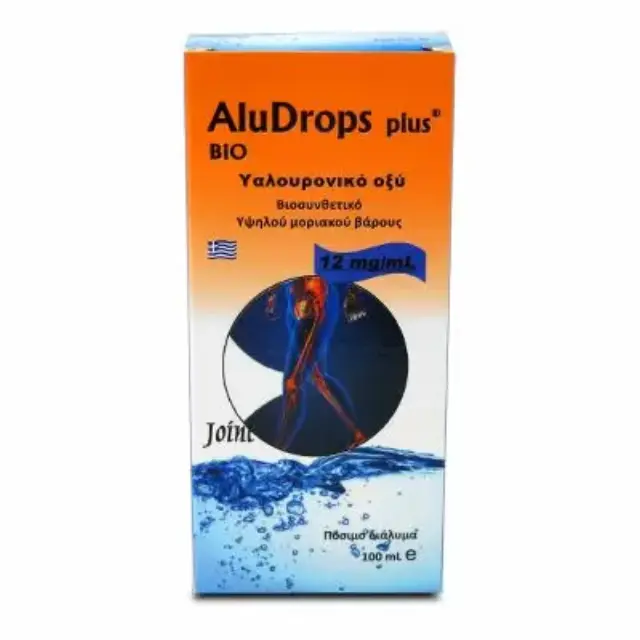 Medichrom | Aludrops Plus Συμπλήρωμα Διατροφής με Υαλουρονικό Οξύ για την Υγεία Αρθρώσεων & Οστών | 100ml