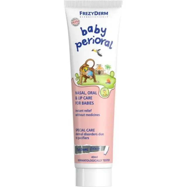 FREZYDERM Baby Perioral Cream Μαλακτική Κρέμα για την Περιποίηση της Ρινοστοματικής Περιοχής των Βρεφών, 40ml 2