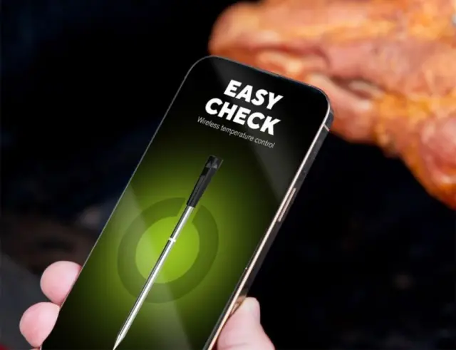 Ασύρματο Θερμόμετρο BBQ Outdoorchef Easy Check Dual με δύο ακίδες, Bluetooth με διαστάσεις 15x13.3x3cm18.491.95 3