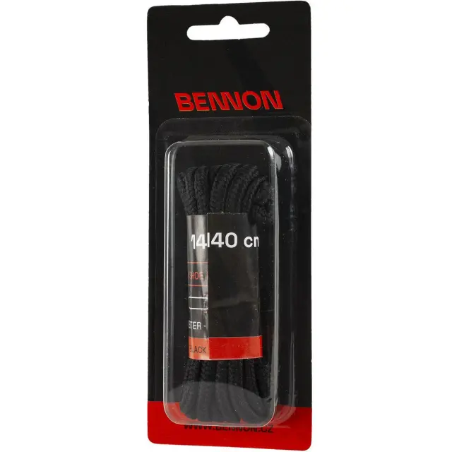 Κορδόνια παπουτσιών Bennon black 140εκ. 2