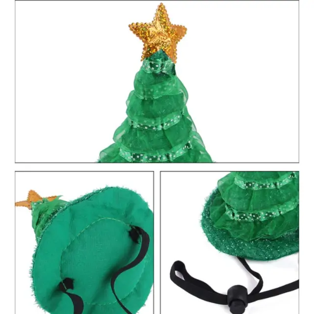 Christmas Σετ Pet Καπέλο/Κολάρο Πολύχρωμο Λαιμός:30cm-Μήκος:9cm 3