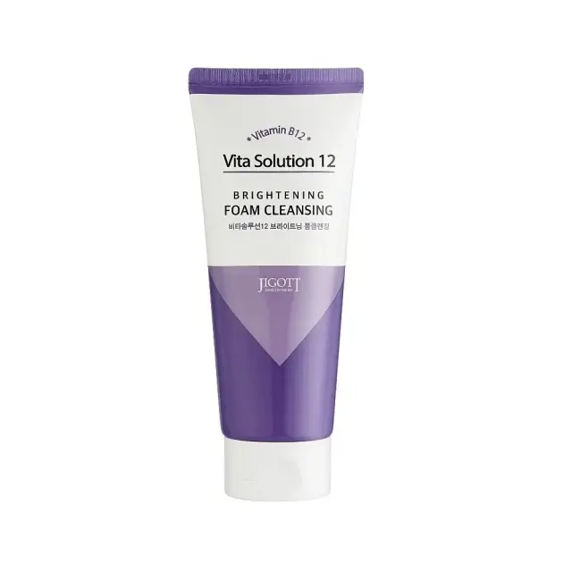 Jigott Brightening foam cleanser Vita Solution 12 Λευκαντικός Αφρός Καθαρισμού, 180 ml