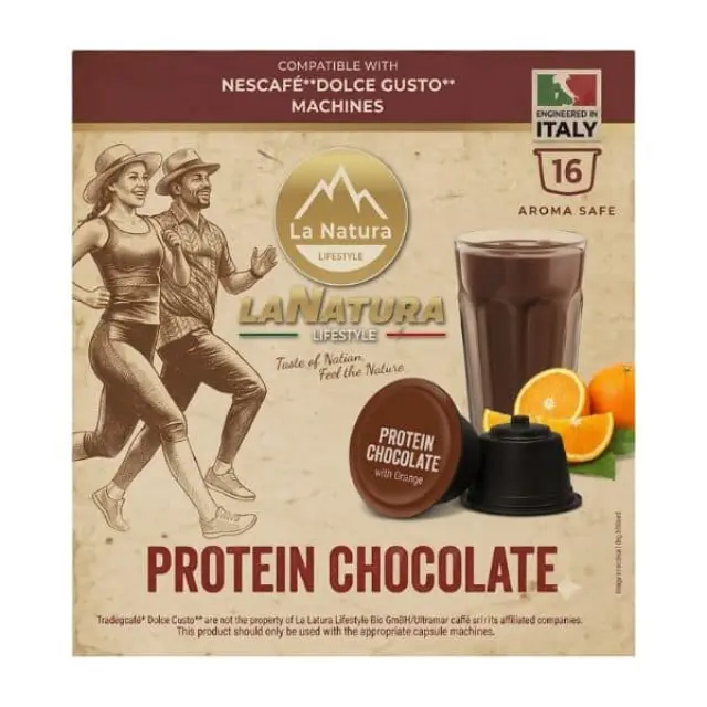 La Natura Lifestyle Protein Chocolate 16 τμχ | Dolce Gusto