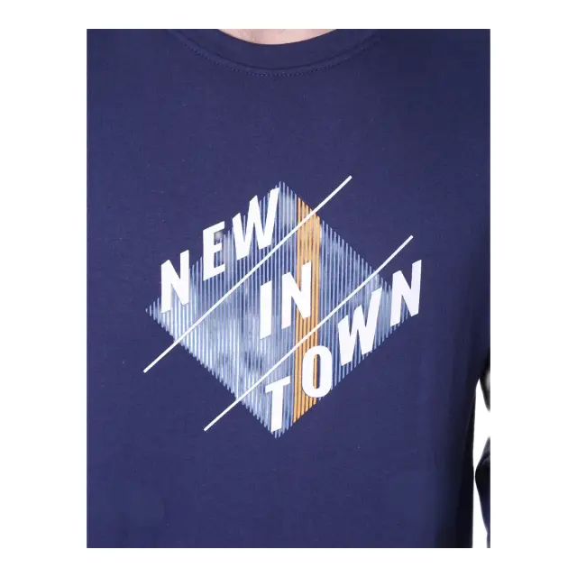Mario Uomo Ανδρική Πυτζάμα New In Town, Χρώμα Σκούρο Μπλε 2
