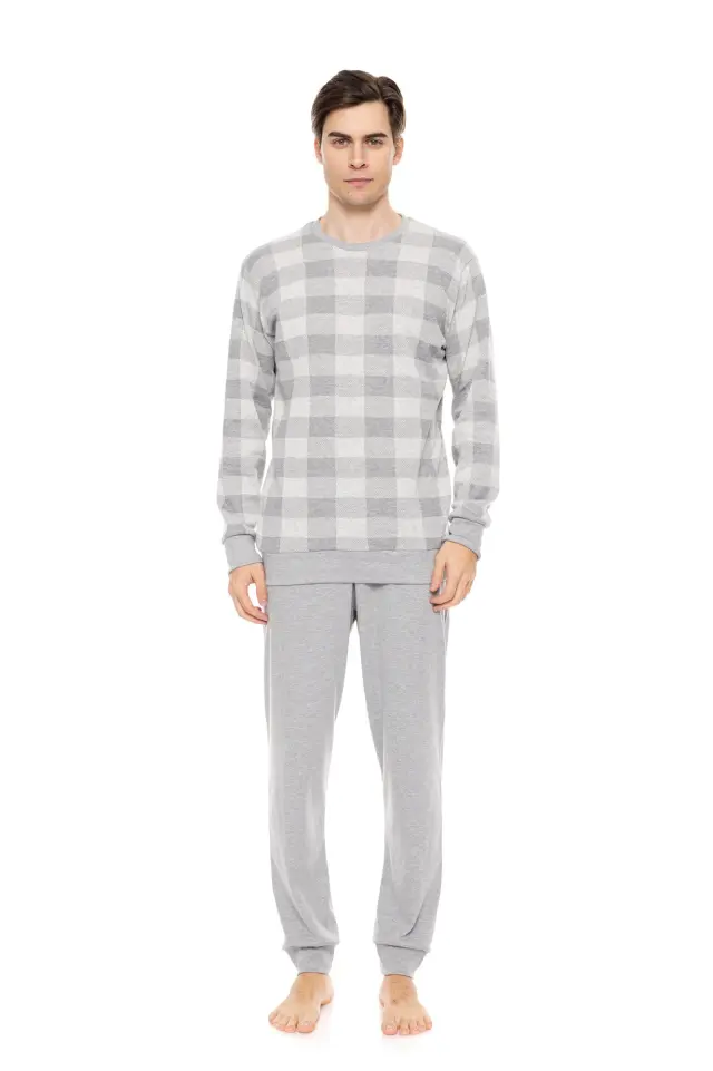 W-M723 - Type - PYJAMA JACQUARD GREY PLAID