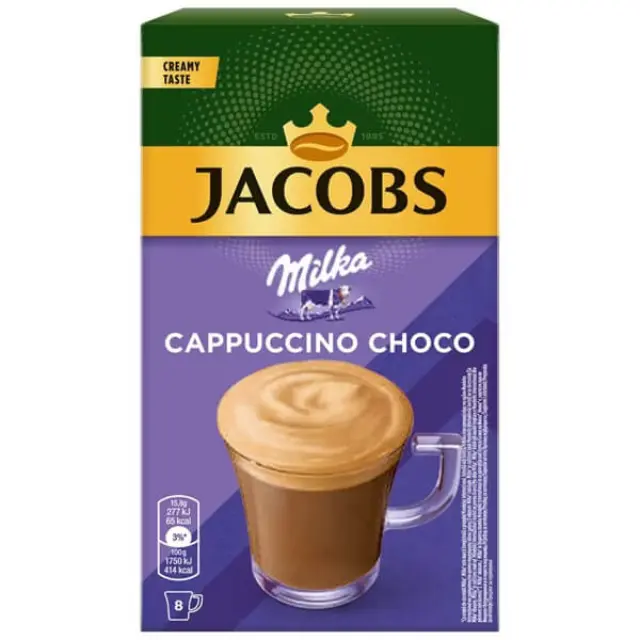 Jacobs Sticks Cappuccino Milka Choco 8x15.8g