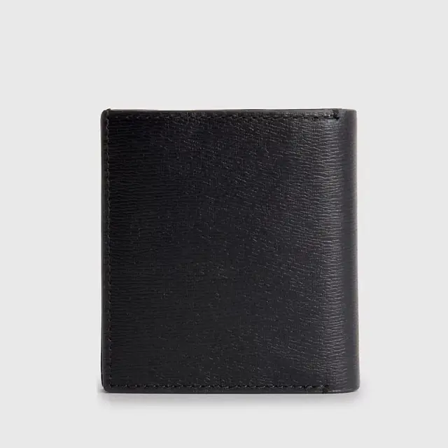 Calvin Klein - Ανδρικό Δερμάτινο Πορτοφόλι Ck Metal Trifold Wallet K50K510622-BAX Μαύρο 2
