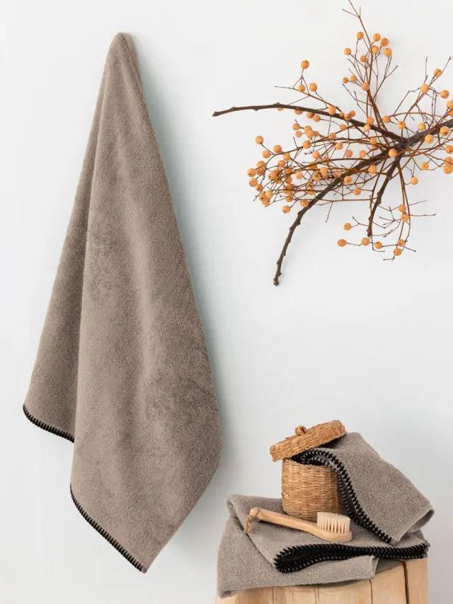 Σετ Πετσετες Towels Collection BROOKLYN Σετ Πετσέτες (30x50, 50x90, 70x140) MOKA