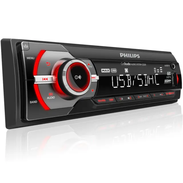 Ηχοσύστημα Αυτοκινήτου Με USB, Κάρτα SD Και Aux-In 4x50W PHILIPS CE233/GRS 2