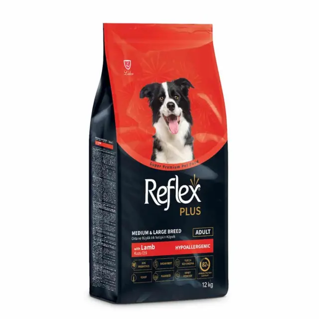 Ξηρά Τροφή Σκύλου Reflex Plus Medium & Large Adult Αρνί 12kg