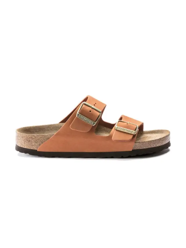 Birkenstock Πέδιλα Γυναικείο δέρμα Nubuck Πορτοκαλί BIR/ARIZONA SOFT 1019042 PECAN 3