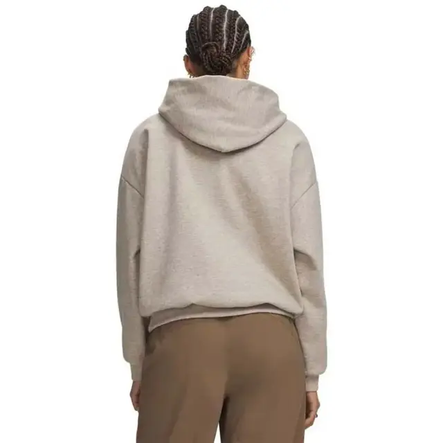 Under Armour Women's Icon Fleece Hoodie Μπεζ 6013544-204 (Under Armour) 2