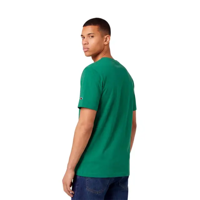 Champion Men's Standard Fit Chest Logo Shortsleeve T-Shirt Πράσινο 221798-GS108 (Champion) 2