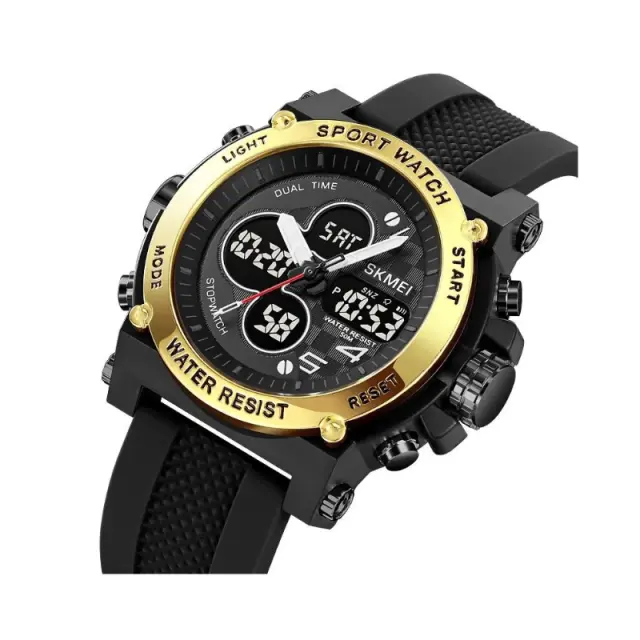 Ψηφιακό/αναλογικό ρολόι χειρός – Skmei - 2065 - Black/Black