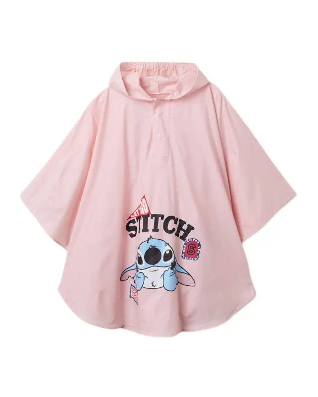 Zippy παιδικό αδιάβροχο πόντσο με κουκούλα Stitch για κορίτσι ZKGAC0202_26002-1