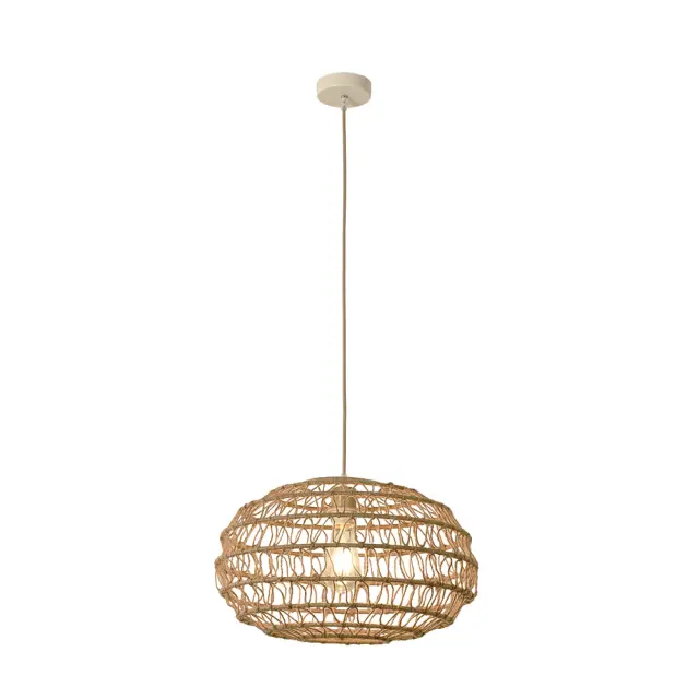 InLight Κρεμαστό Φωτιστικό από σχοινί 1xE27 D:45cm (4041-B) 2
