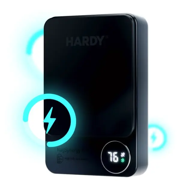 3mk® Hardy MagSynergy Ni+ MagSafe Power Bank 5000mAh 22.5W PD- Μαύρο 2