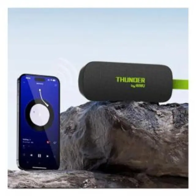 Φορητό Ηχείο Bluetooth WiWU Thunder H2 TWS BT 5.3 USB MicroSD IPX7 1200mAh 10W Μαύρο N68286 3