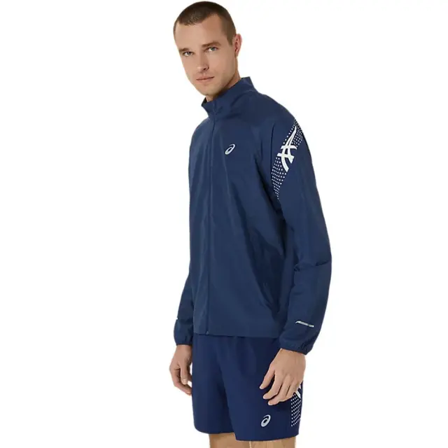 Asics Men's Icon Jacket Μπλε Σκούρο 2011C733-401 (Asics) 3
