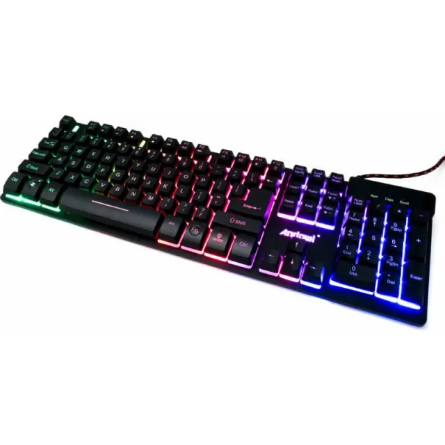 Andowl Q-801 Gaming Πληκτρολόγιο με Φωτιζόμενα πλήκτρα (Αγγλικό US) 2